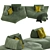 Night Fever 2 Vray Sofa 3D model small image 2