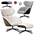 Elegant Camila Armchair Set 3D model small image 1