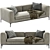 Stylish Arflex Lee Sofa 3D model small image 2