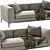 Stylish Arflex Lee Sofa 3D model small image 3