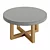 Homary Rustic Round Coffee Table 3D model small image 2