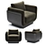 Modern Chic Ebisu Armchair, Brand: studiotwentyseven 3D model small image 4