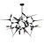  Modern Minimalist Ned Chandelier 3D model small image 2