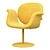 Elegant Tulip Midi Lounge Chair 3D model small image 1