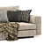 Modern Designer Sofa for V-Ray 3D model small image 3