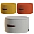Boho Chic Round Ottoman 3D model small image 1