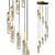 Contemporary Brass LED Chandelier 3D model small image 2