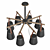 Sleek Nordic Drop Pendant Chandelier 3D model small image 4