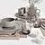  Designer Tableware Set Maarten Bass 3D model small image 3