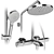 Hansgrohe Shower Systems Bundle 3D model small image 3