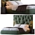 Modern Italian Bed Impunto 3D model small image 1