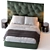 Modern Italian Bed Impunto 3D model small image 2