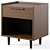 Tate Nightstand Variety Crate Barrel 3D model small image 3