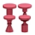 Chess Piece Inspired Stool 3D model small image 3