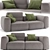 Stylish Marenelli Manhattan Sofa 3D model small image 1