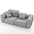 Stylish Marenelli Manhattan Sofa 3D model small image 3