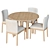 Hargrove Round Table and Chairs 3D model small image 4