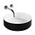 Elegance Steel Countertop Basin 3D model small image 1