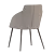 Modern Kvini Dining Chair in Corolla Brown-Pink 3D model small image 3