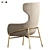 Brera Armchair: Modern Vray Design 3D model small image 3