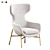 Brera Armchair: Modern Vray Design 3D model small image 4