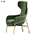Brera Armchair: Modern Vray Design 3D model small image 5