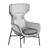 Brera Armchair: Modern Vray Design 3D model small image 13
