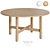 Luxury Marble Dining Table Round 3D model small image 2