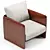 Vintage Style Miller Armchair Design 3D model small image 2