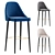 TENNESSEE Bar Stool Trio Dimensions 3D model small image 1
