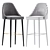 TENNESSEE Bar Stool Trio Dimensions 3D model small image 4