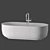 Luxury INBANI Bathtub Set: 16 Colors 3D model small image 4