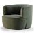 Elain Molteni Armchair: Modern Design Studioighthouse 3D model small image 3