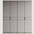 Minimalist Dark Wood Wardrobe 3D model small image 6