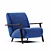 Elegant Armchair Marthan in 6 Colors 3D model small image 5