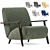 Elegant Armchair Marthan in 6 Colors 3D model small image 8