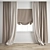 Detailed Curtain Model Collection 3D model small image 1