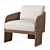 Cozy RH La Paz Chair 3D model small image 1