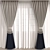 Versatile 3D Curtain Model: 46144 Polys, 48011 Verts 3D model small image 1