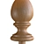 Elegant Carved Pommel 3D Model 3D model small image 2