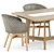 Modern Outdoor Seating Set 3D model small image 2