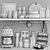 Kitchen Accessories 3D Model Kit 3D model small image 3