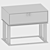 Modern Brisbane Bedside Table: Frato 3D model small image 3