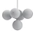 Modern Minimalist Discus 49 Ceiling Lamp 3D model small image 2