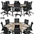  Modern Oval Conference Table 3D model small image 1