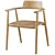 Strasbourg Chair in Natural Oak 3D model small image 1