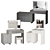 Sleek HAVANAH Vanity Set 3D model small image 4