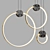 Modern LED Ring Pendant Light 3D model small image 1
