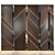 Modern Wood Melamine Wall Panel 3D model small image 1