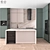 Corner Kitchen 39 NeoClassic with Premium Appliances 3D model small image 1